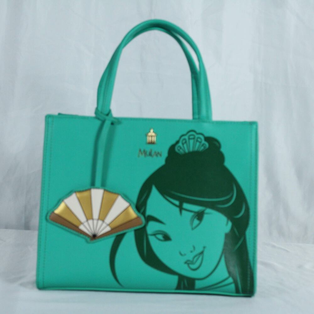 Loungefly OG Heart Logo Mulan Jade Satchel NWOT 2017 Embossed Ultra Rare MINT